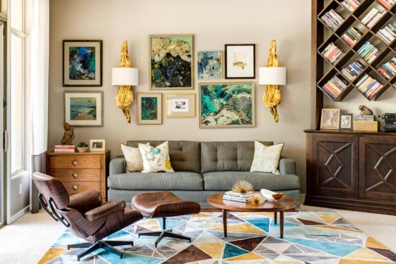 Mid century modern living room