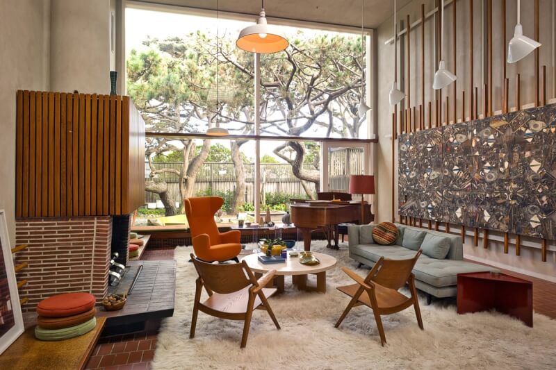 mid century living room furniture