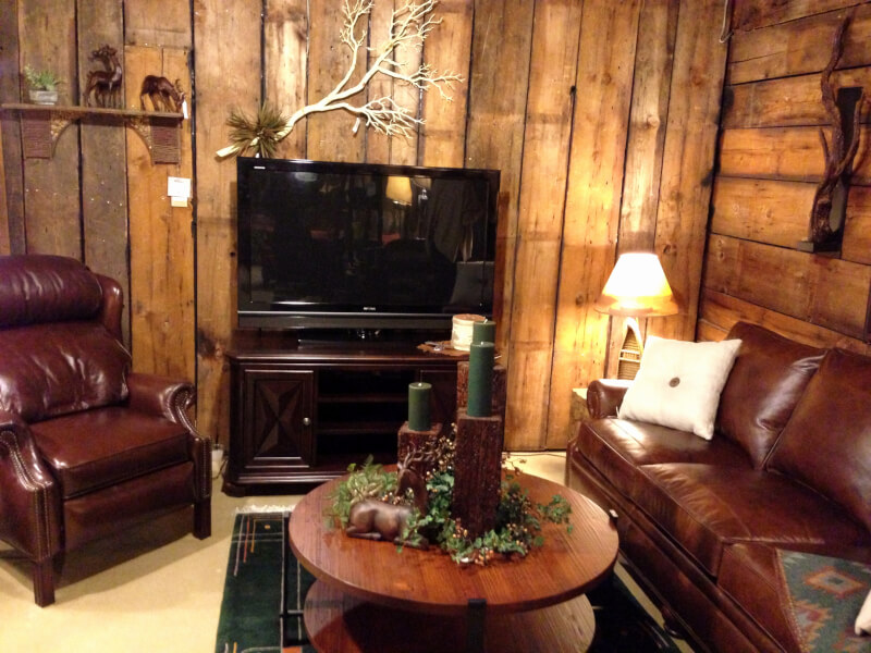 rustic living room set